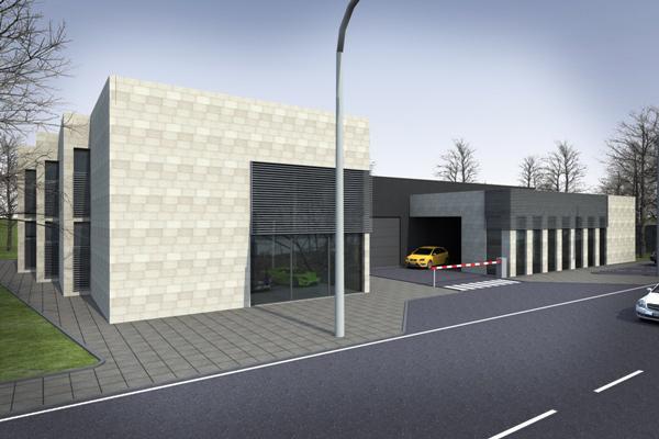 Autosalon and auto cervice building Location Tbilisi Autosalon and auto cervice building Location Tbilisi